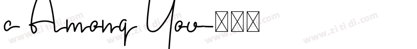 a Among You字体转换